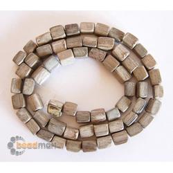 Manik Kayu Bentuk Dadu 6x6mm, 1 Renteng, Bahan Aksesoris