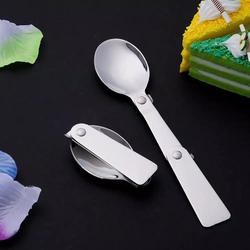 Spoon Traveling Hiking Camping Sendok Lipat Stainless Steel - Spoon