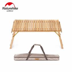 MEJA LIPAT CAMPING KAYU ULTRALIGHT FOLDING TABLE NATUREHIKE NH19JJ087