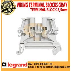 Bornier Viking3 Legrand 2 Étages 2,5mm Gris - Réf. 037167 (Neuf)