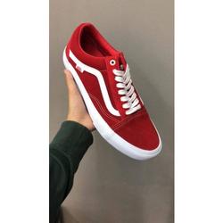 vans dark red old skool