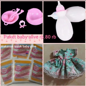 baju dan aksesoris boneka Baby alive