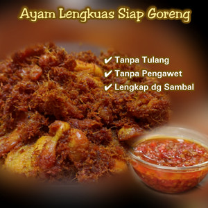 Ayam Lengkuas Fillet TANPA Tulang siap goreng 250 gr + Sambal Bawang