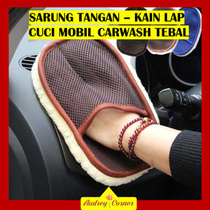 SARUNG TANGAN KAIN LAP CUCI MOBIL MOTOR WAXING GLOVES WOOL CARWASH