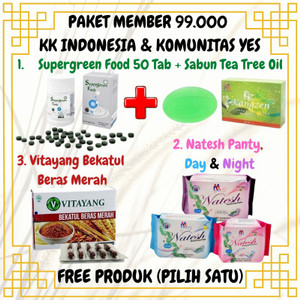 Paket JOIN NEW MEMBER 99.000 KK Indonesia Komunitas YES (FREE Produk)