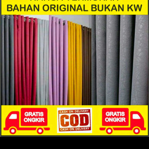 Gorden Blackout import Panjang 2meter panjang 150 Jendela pintu rumah