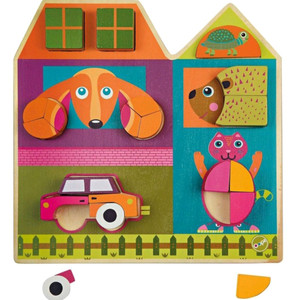 Oops Build a House Wooden Puzzle / Mainan Edukasi