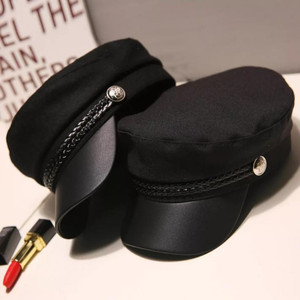 Topi Wanita Pria terbaru- Sailorman Army-Topi Pelaut- Leather Cap-