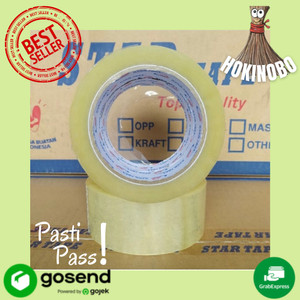 Lakban Bening Coklat Hokinobo 45mm x 90 Yard Pasti Pas !