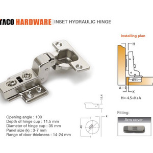 Engsel Lemari TACO / Engsel Sendok TACO ET-01 - C (Full Bungkuk)