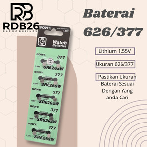 Baterai Jam Tangan Sony 626 377 Ukuran Universal Batre Batu Batre