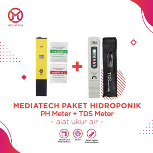 Paket Alat Ukur PH Meter Dan TDS Tester Digital Hidroponik - Akuarium