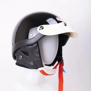 Brap Helmet Shorty Earflaps - Black Glory - Helm Retro Classic Artisan