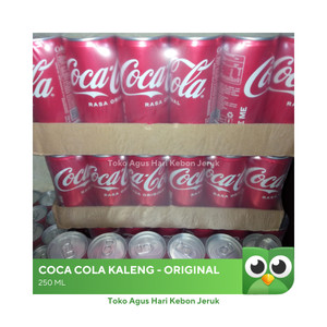 COCA COLA KALENG 330 ml, kola 1 dus isi 24 kaleng