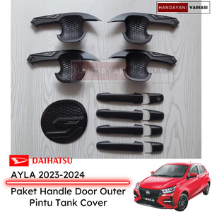 Paket Handle Door Outer Pintu Tank Cover Daihtasu Ayla 2023 Hitam