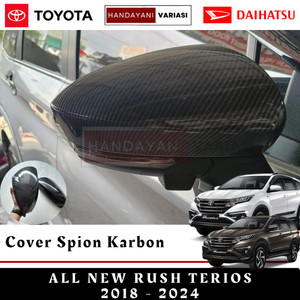 Cover Spion All New Rush Terios 2018 2024 Karbon Tutup Cover Spion