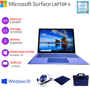LAPTOP MICROSOFT SURFACE LAPTOP 4 8/512GB I5 GEN 11 SECOND GARANSI 100