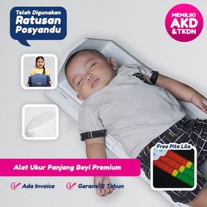 Alat Ukur Panjang Bayi Infantometer Board (Papan) Lokal + FREE TAS