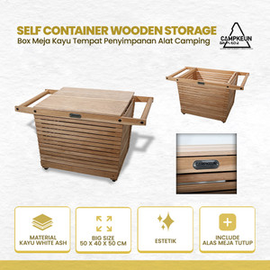 Campkeun Self Container Wooden Storage outdoor