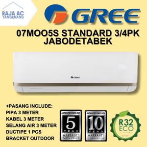 AC Gree 3/4 PK STANDARD FREE PASANG + AKSESORIS