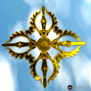 ZenVizion Vajra / Bajra / Dorje / Vajrakila / Wajra Dekorasi Dinding, Seni Dinding Geometri Suci, Simbol Yoga, Kotak Grystal, Dekorasi Meditasi, Dekorasi Spiritual, Pengingat Jiwa Wall Art Decor Decoration Hanging Meditaion Yoga Spiritual Sacred Geometry