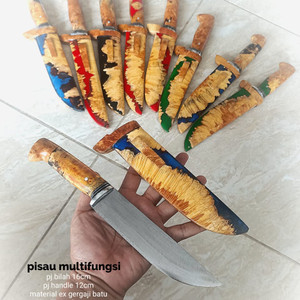 pisau bushcraft dapur seset super tajam siap pakai