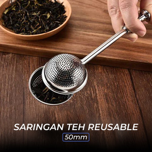 BalmyDays Filter Saringan Teh Reusable Tea Infuser Strainer 50mm - K522