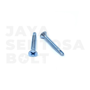 Skrup / Sekrup SDS FH #6 x 13 Self Drilling Screw Flat Head