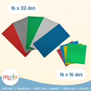 PROMO MENAWAN BASE PLATE NANO PAPAN BLOCK DUPLO NANO 16X16 DOTS 16X32 DOTS BOARD ALAS BASE PLATE BASEPLATE BRICK BRICKS TATAKAN DUPLO #A-067