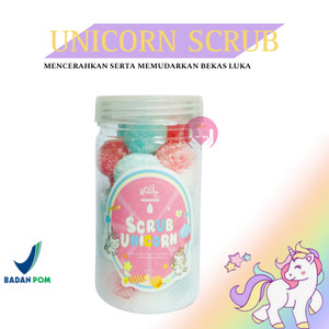 BODY SCRUB KOJIC PLANKTON UNICORN 300 GRAM SUDAH BPOM