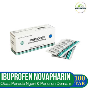 Ibuprofen 200 mg (novapharin) Box isi 100 Tab - Meredakan sakit kepala