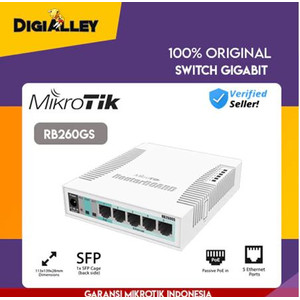 Mikrotik RB260GS Switch Gigabit 5 port RB 260GS Ethernet