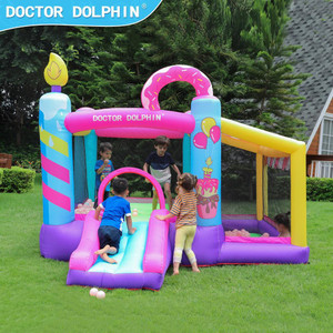 Mainan Rumah Istana Balon Bouncy Castle Balloon Bouncer Balon Happy Birthday