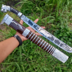 GOLOK PARANG KERJA KEBUN TEBANG BAMBU POHON BAJA PER 40 CM TAJAM