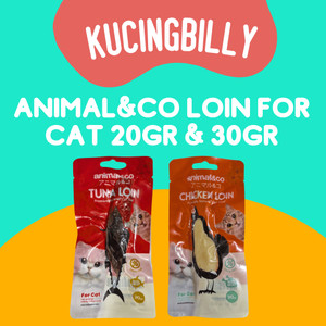 Animal&co cat loin 20gr & 30gr snack kucing daging asli