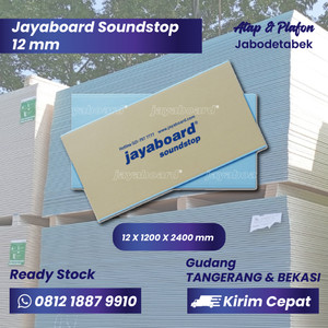 Papan Gipsum KEDAP SUARA SOUNDSTOP 12 mm - Gypsum Jayaboard