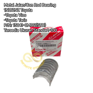 METAL JALAN CONROD BEARING 1NZ 2NZ TOYOTA VIOS YARIS STD-100 13041-0M011(STD)