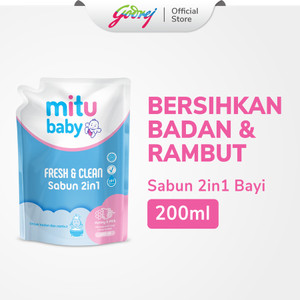 Mitu Baby Sabun Refill 2in1 F&C 200ML - Honey