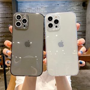 TRANSPARENT GRAY & CLEAR MINIMALIS WITHOUT LINE CASE IPHONE 7 - 11 PM