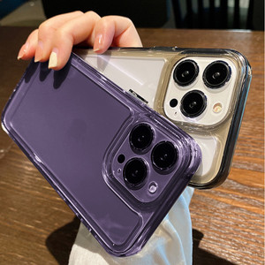 Hard Case Transparan Cas iPhone 7 8 7+ 8+ X Xr Xs Max 14 12 11 Pro Max