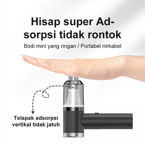 WIRELESS CAR VACUUM CLEANER PORTABLE/VAKUM PENYEDOT DEBU MINI