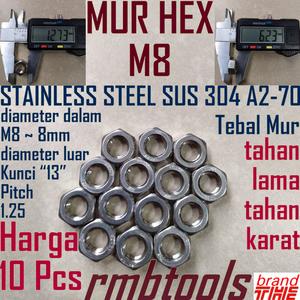Harga Mur Hex Stainless 304 M4 Diameter 4mm Katalog.or.id Harga Mur Hex Stainless 304 M4 Diameter 4mm Katalog.or.id