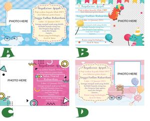 Harga Kartu Ucapan Aqiqah Murah Terbaru 2021 Hargano Com