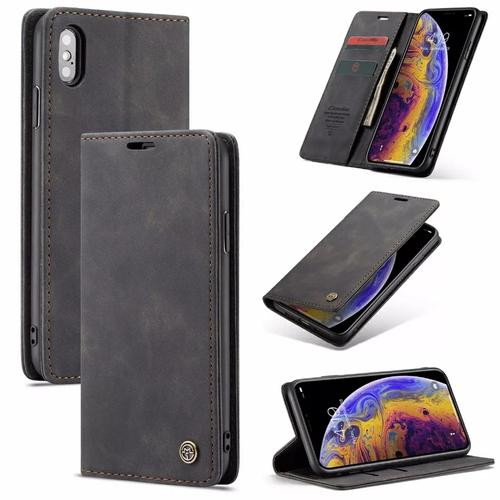 Foto Produk iPhone X XS Flip Case Caseme Cover Leather Wallet Dompet - Hitam dari Vinvend ACC