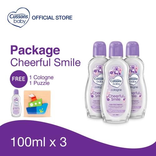 Foto Produk Cussons Baby Cheerful Smile Pack - Beli 3 GRATIS 1 dari Cussons Official Store