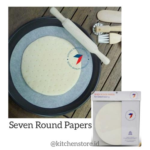 Foto Produk Seven Round Baking Paper / Kertas Baking Bulat Anti Lengket - 20cm dari Baking baking