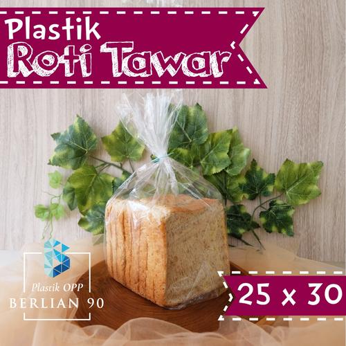 Foto Produk Plastik Roti Tawar 25x30 Cm / Plastik Opp Roti Tawar dari Plastik OPP Berlian 90