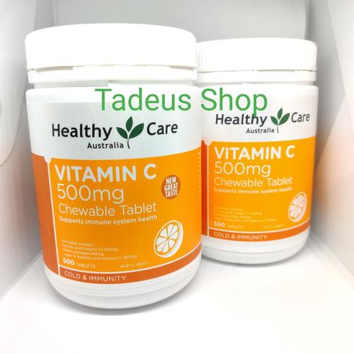 Foto Produk Healthy Care Vitamin C 500mg isi 500 tablet Untuk Daya Tahan Imun Tubu dari Tadeus Shop