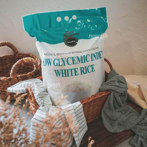 Foto Produk Besta, Beras Putih Organik Bebas Gula 5 Kg (Sugar Free Organic Rice) dari Nourish Indonesia
