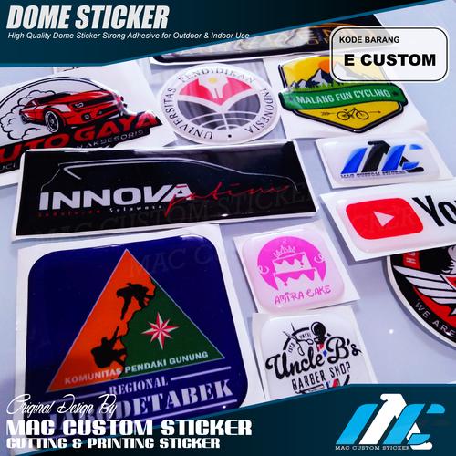 Jual STIKER TIMBUL CUSTOM DOME STICKER CUSTOM STIKER RESIN CUSTOM